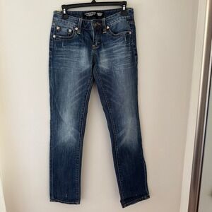 Christian Audigier Y2K Est‎ Denim 1958 Skull Embroidered Jeans Mens 27x33